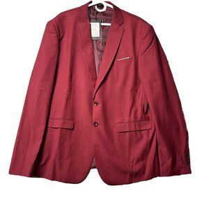 Mens Cloudstyle Blazer Jacket Suit Size XXL Burgundy New With Tags Prom Wedding